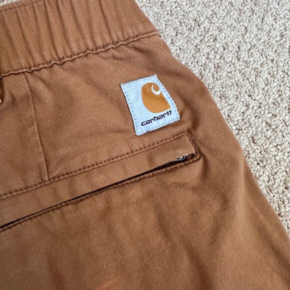 Carhartt Shorts Mens 38 Force Relazed Fit Twill 5 Pocket Work Elastic Waist 9" - Picture 10 of 10